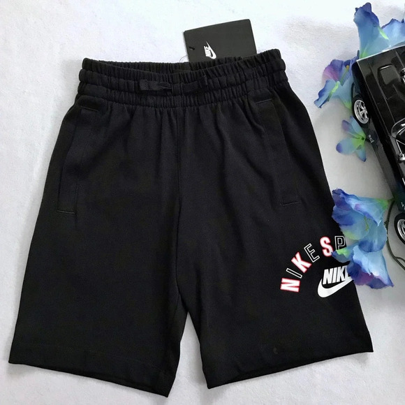 Nike NWT Black Performance Sweat Shorts Boys S - Picture 2 of 10